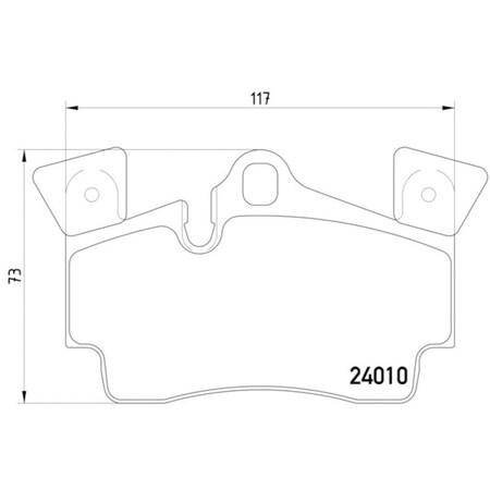 Pagid Brakes Disc Brake Pad, 355011471 355011471